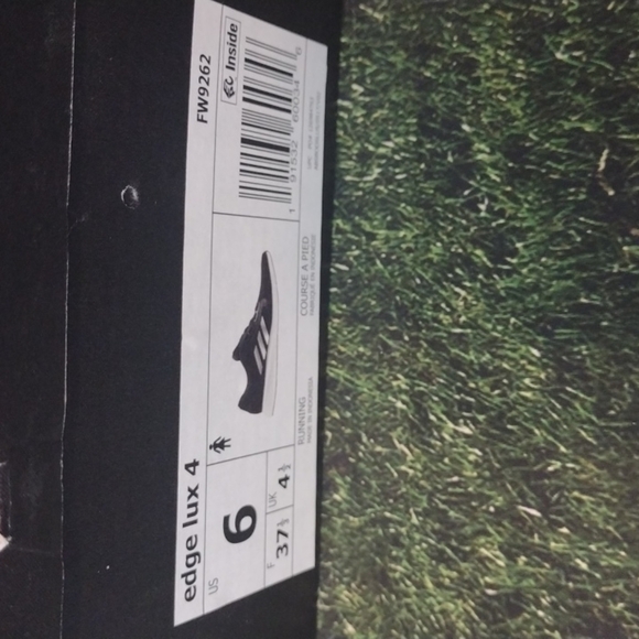 ADIDAS edge luxe 4 black white shoes size 6 - Picture 4 of 6
